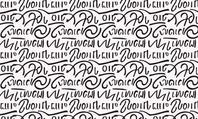 Abstract Ethnic Script Seamless Pattern