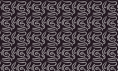 Modern Tribal Abstract Line Art Pattern