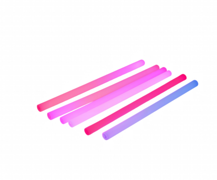 Illuminated Multicolor Rods a High Resolution Stock Photo of Luminous Pink and Blue Sticks on Plain Backdrop