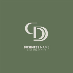 Modern Letter SD, DS Logo Design with Modern Minimal Style.