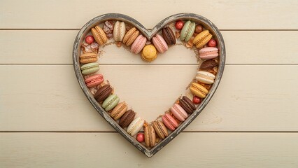 Heart-shaped candies