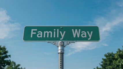 Obraz premium Signpost Guiding Towards Community Support