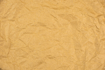 Wrinkled brown paper texture for background use in crafts, packaging, or artistic projects