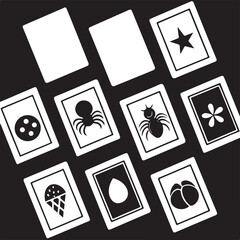 Abstract geometric pattern with a central silhouette rendered in a vibrant cmyk color palette with black and white accents