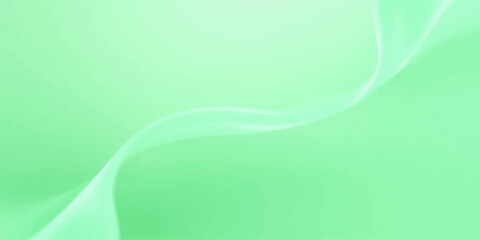 Abstract green silk wave background with smooth flowing fabric texture and soft light design wallpaper