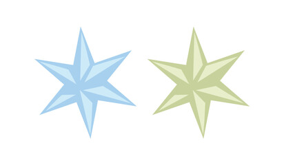 Minimal Star Shapes Vector Collection