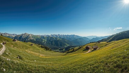 Obraz premium Warm September day amidst the highlands of Italy