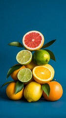 A stack of fruit slices