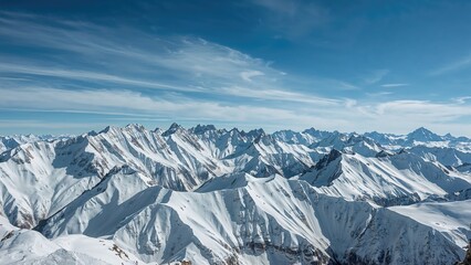 Peaks Blanketed with Snow
