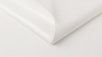 Polished white vinyl sheet against a simple white setting