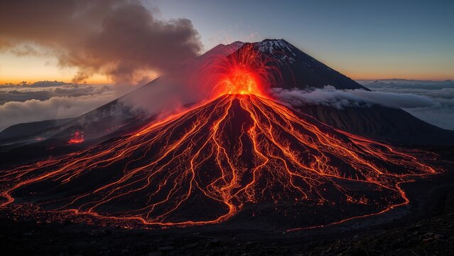 Fresh volcanic columns modeled with artificial intelligence