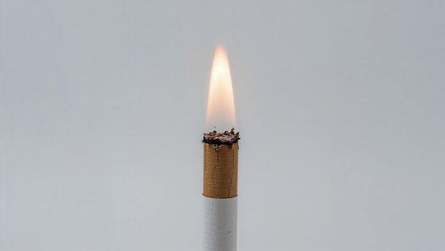 The smoldering end of a cigarette