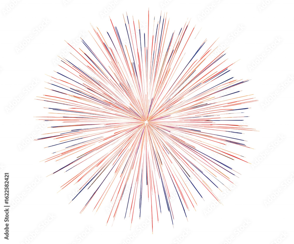 Poster vibrant and abstract representation of celebration and independence day displaying bursting rays of 