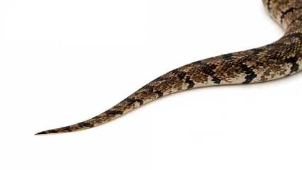 Obraz premium Snake tail isolated on a clean white background