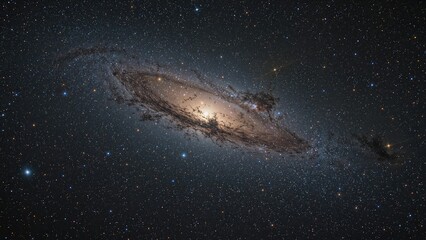 Stars, nebulae, and galaxies populate the vast universe, generated via AI technology.