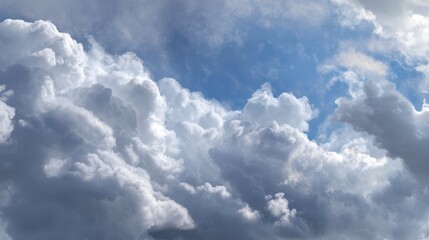 Obraz premium Soft and Light Clouds with Blue Sky in the Background