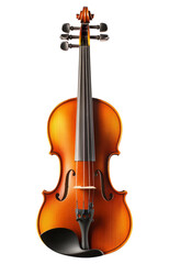 Fototapeta premium Realistic Illustration of a Classic Wooden Violin on White Background