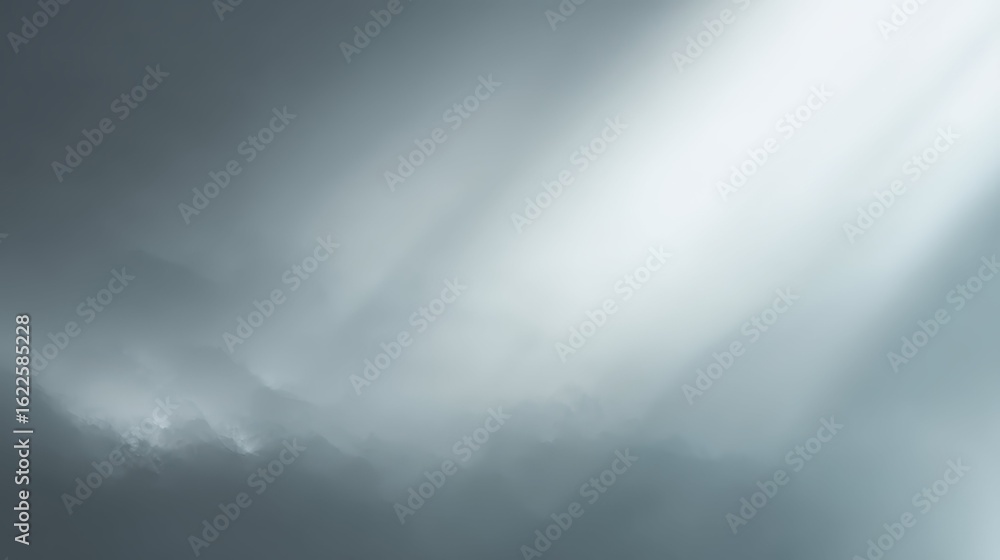 Aufkleber soft white fog background with light gradients and ethereal effect
