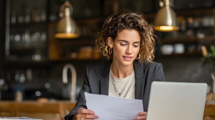 insurance specialist reviewing documents with client remotely