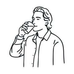 Enjoying a refreshing drink while relaxing indoors