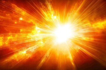 Obraz premium Dramatic Solar Flare Effect with Rays of Radiance Bursting from a Central Point in Vibrant Colors