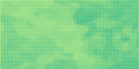 Bright green and turquoise pop art retro background with halftone in comic style, vector illustration eps10