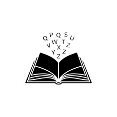 Open book vector illustration: a concept of education and knowledge, perfect for school or library designs