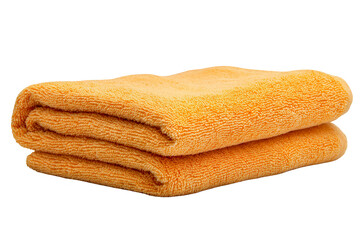 Folded orange towel