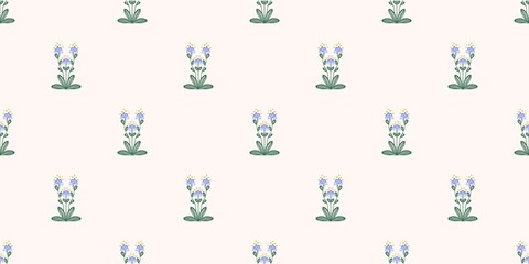 Seamless watercolour and unique floral pattern background for covers, notes, banner. Soft backgrounds colour. Watercolour art work. Flower stalk. Colourful flower. Summer Spring.