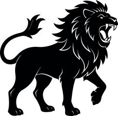 Roaring Lion Silhouette