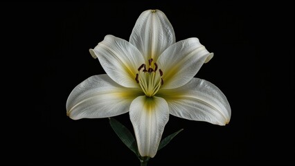 Dark Background Featuring Lily
