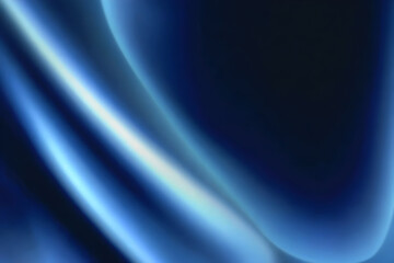 Fototapeta premium Abstract blue background of silky wave gradients and diffuse highlights on dark blue providing elegant copy space for branding social media and advertising layouts