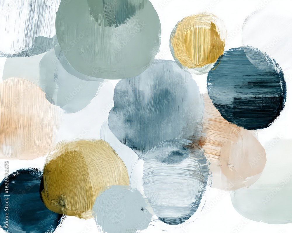 Poster abstract circle pattern design with modern colors