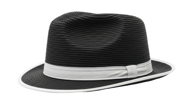 Isolated Black Fedora Hat