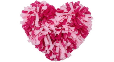 Isolated Heart Pom Pom