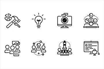 Vector icon collection for web design and symbol illustrations