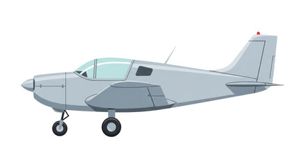 Isolated Private airplane