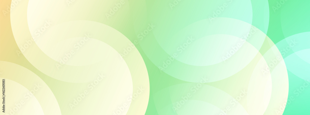 Aufkleber a soft and modern colorful banner background with a gentle gradient and glowing bokeh lights.