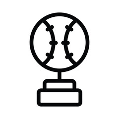 Baseball Vector outline icon. Eps 10 file