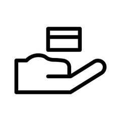 credit card line icon