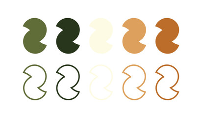 Color Palette of Abstract Shapes