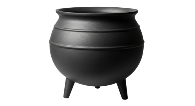 Isolated black cauldron - Powered by Adobe