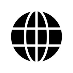 globe glyph icon