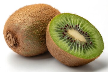 Obraz premium kiwi on white background