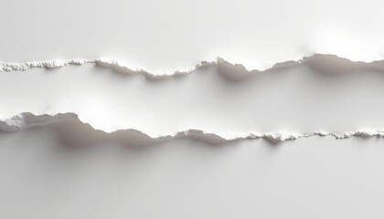 Abstract Texture of Torn Paper Layers in Soft Natural Light