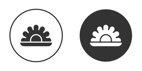 Pearl icon in glyph style for web Design. UI UX icons