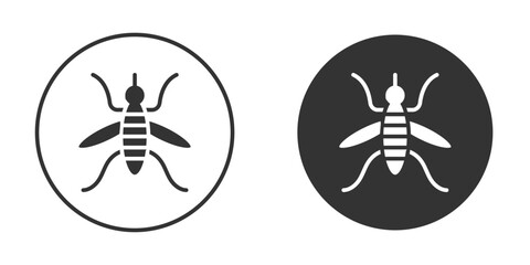 Mosquito icon in glyph style for web Design. UI UX icons