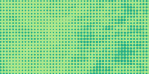 Bright turquoise and green pop art retro background with halftone in comics style vector illustration eps10