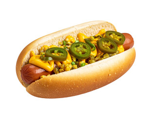 Street Food Style Jalapeño Cheese Hot Dog