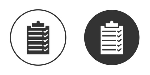 Clipboard icon in glyph style for web Design. UI UX icons